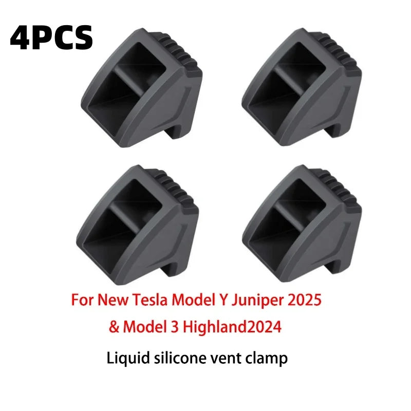 2025 Launch For Tesla MODEL 3 Highland Y Silicone Car Air Vent Air Freshener Adapter Air Outlet Aromatherapy Fragrance Clip