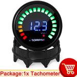 52mm 20 LED Digital Car Gauge Set | Multi-Function Tachometer, Boost, Temp & Pressure lifestyle view