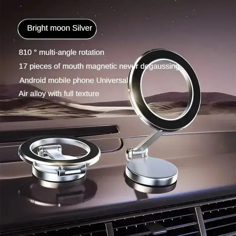 Alloy Folding Magnetic Car Compact Cell Phone Holder | Mac-Safe 360° Adjustable Car M alternate view