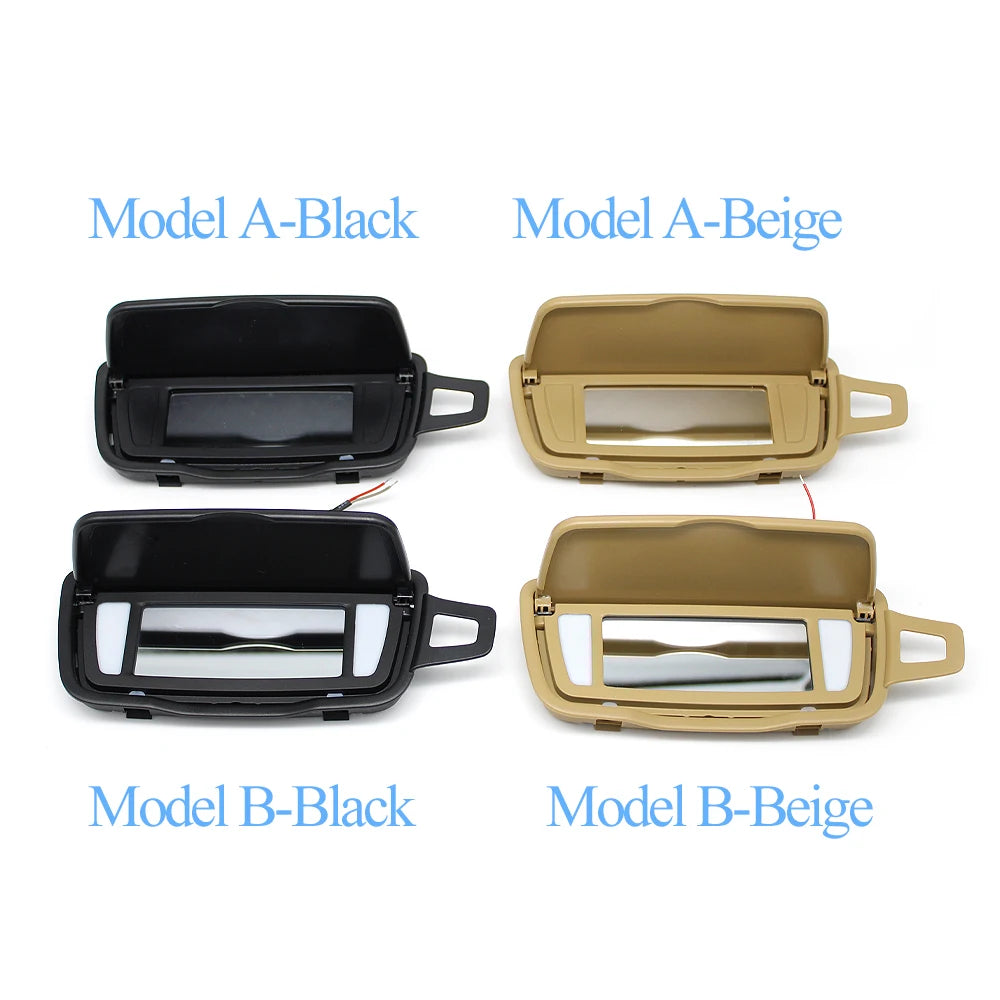 Car Sun Visor Mirror Cover Sunshade Makeup Cosmetic Mirror Assembly For Porsche Boxster Cayman Carrera Traga 911 981 982 991 992