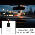 Retro Small Bulb LED Car Hanging Ornament Ambient Lighting For Long Trips