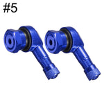 90 Degree CNC Motorcycle Tire Valve Stems | Leak-proof 2-Piece Set for Bikes and Scoo lifestyle view