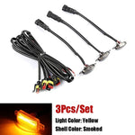 Universal LED Car Front Grille Lights | Eagle Eye Lamp with Harness for Pickup, Off-Ro close-up view