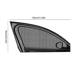 Magnetic Car Window Sunshade Mesh Cover 2 Pack Black lifestyle view