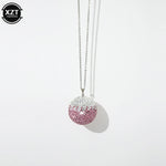 Car Crystal Ball Pendant Car Rearview Mirror Pendant Bling Bling Rhinestone Ball Car Interiot Decoration Car Accessories