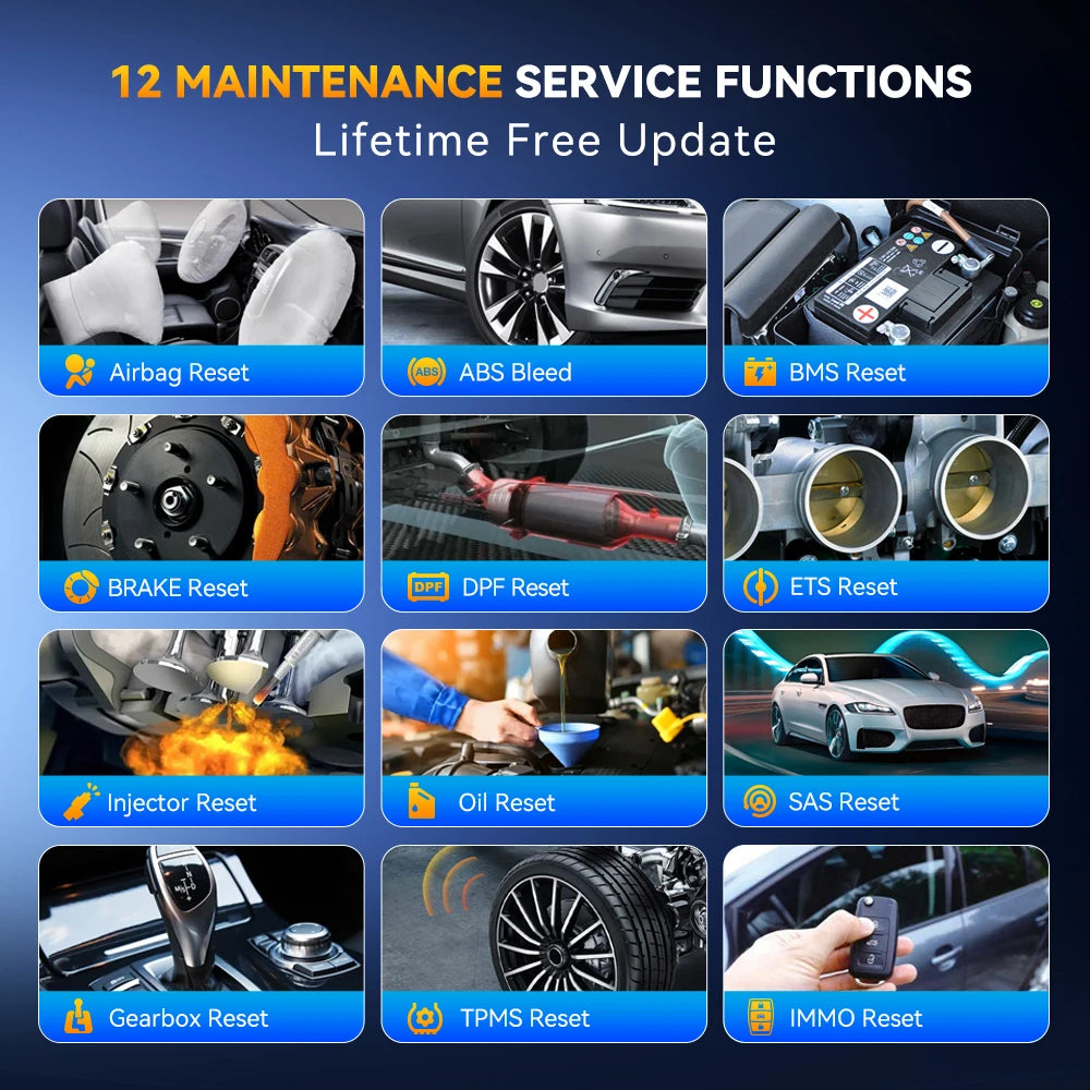 Thinkcar Thinkscan 662 Diagnostic Tools ECM/TCM/SRS/ABS Systems Car OBD2 Scanner 12 additional angle