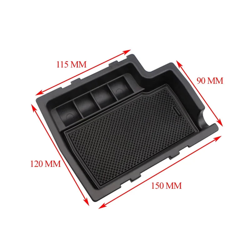 For Subaru XV Crosstrek 2012 2013 2014 2015 2016 2017 ABS Car Center Console Armrest Storage Box Tray Car Accessories