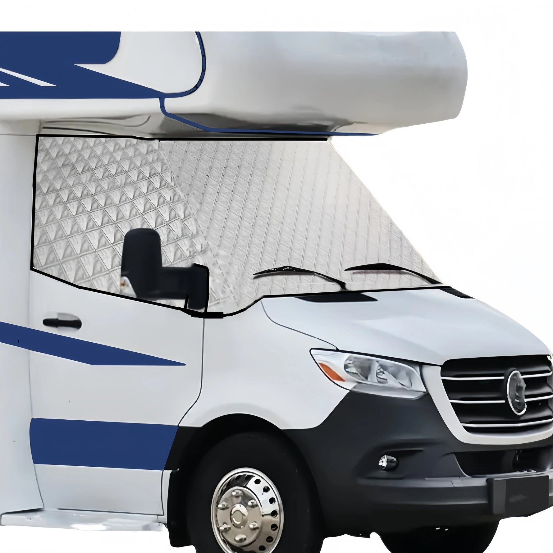 Windshield Cover for Mercedes-Benz Sprinter 2006-2018 / 2018-2025 VW Crafter | 600D O lifestyle view