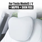 OULEX Tesla Model 3 & Model Y Nappa Leather Car Seat Neck Pillow – Ergonomic Memory F alternate view