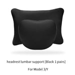OULEX Tesla Model 3 & Model Y Nappa Leather Car Seat Neck Pillow – Ergonomic Memory F alternate view