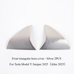 For Tesla Model Y Juniper 2025 Car Audio Speaker Cover Trim | Stainless Steel Sound Fr close-up view
