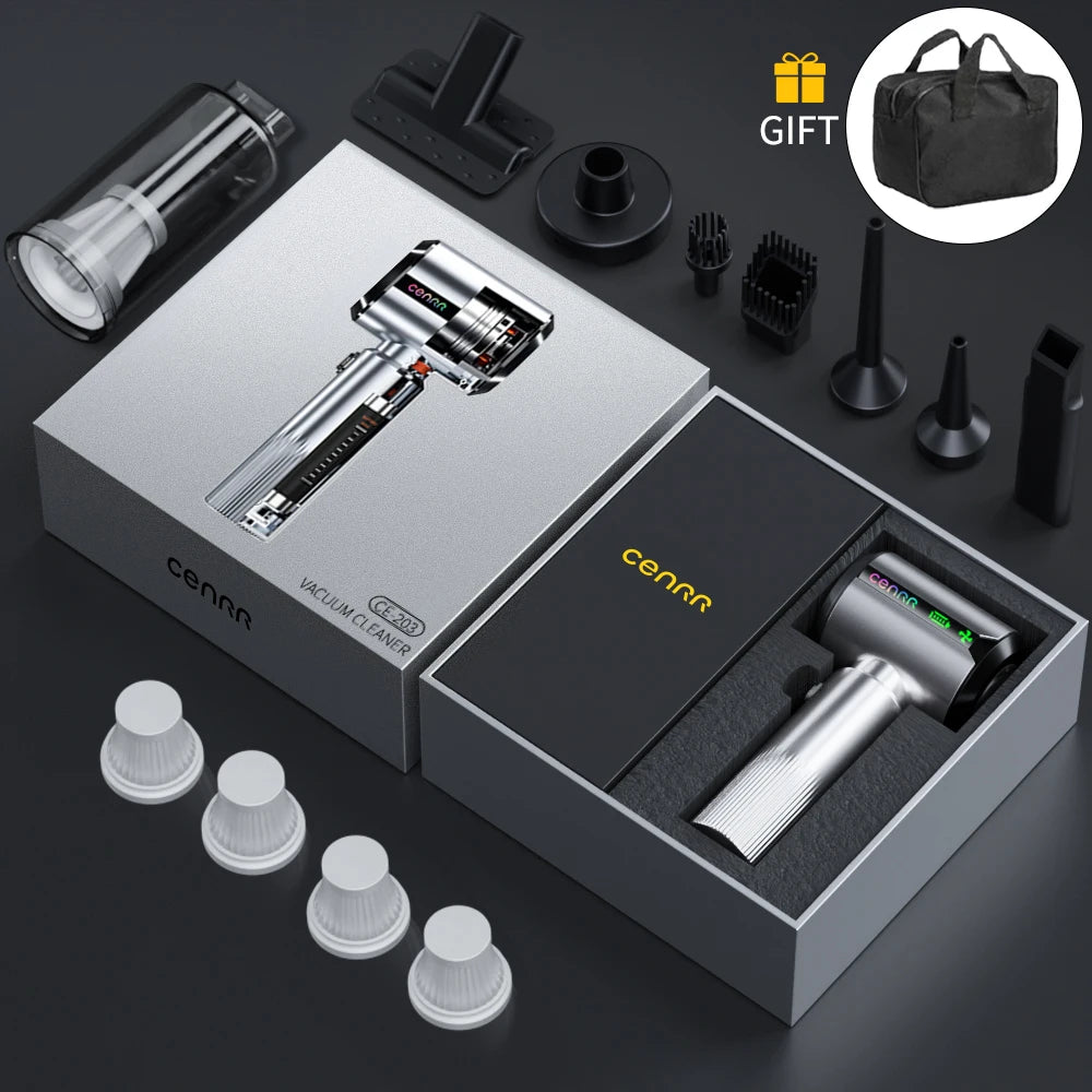 CENRR Wireless Car Vacuum Cleaner | 7500mAh Handheld Portable with LED Display alternate view