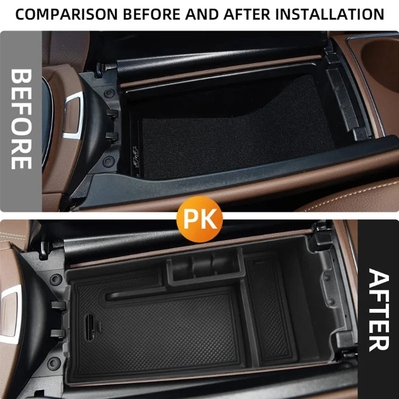 Armrest Storage Box Tray Organizer Stowing Case Holder For Mercedes Benz E Class W213 2016 - 2019 Car Accessories