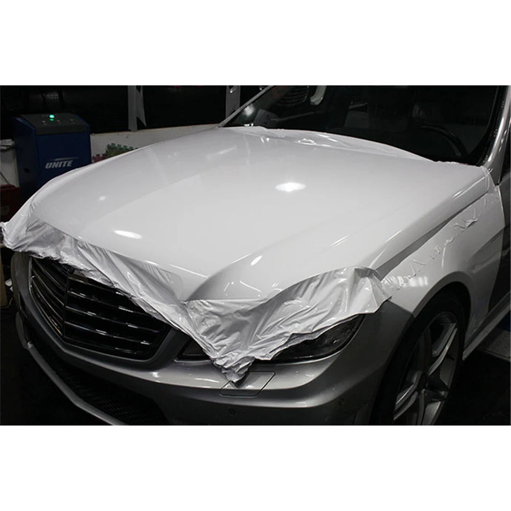 White Glossy Vinyl Wrap Film | Gloss Car Wrapping Film Bubble Free Car Sticker Bike P lifestyle view