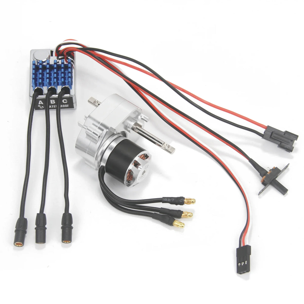 Full Metal Gearbox 2322 2600KV Brushless Motor AM32 45A ESC Adjuster 21g Servo for 1/12 RC Car Crawler MN82 MN78 MN168 MN99 MN98
