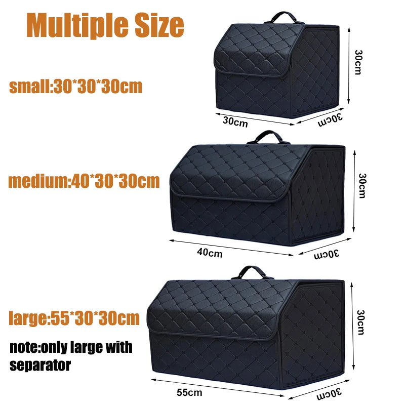 Car Trunk Organizer Box, Large Capacity, Auto Multiuse Tools, Storage Bag, Stowing, T alternate view