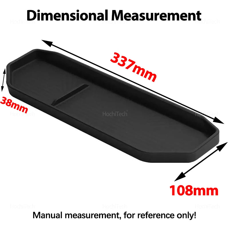 For Kia EV9 MV 2024-2025 Behind Screen Storage Box Dashboard Organizer Hidden Tissue Hol detail view