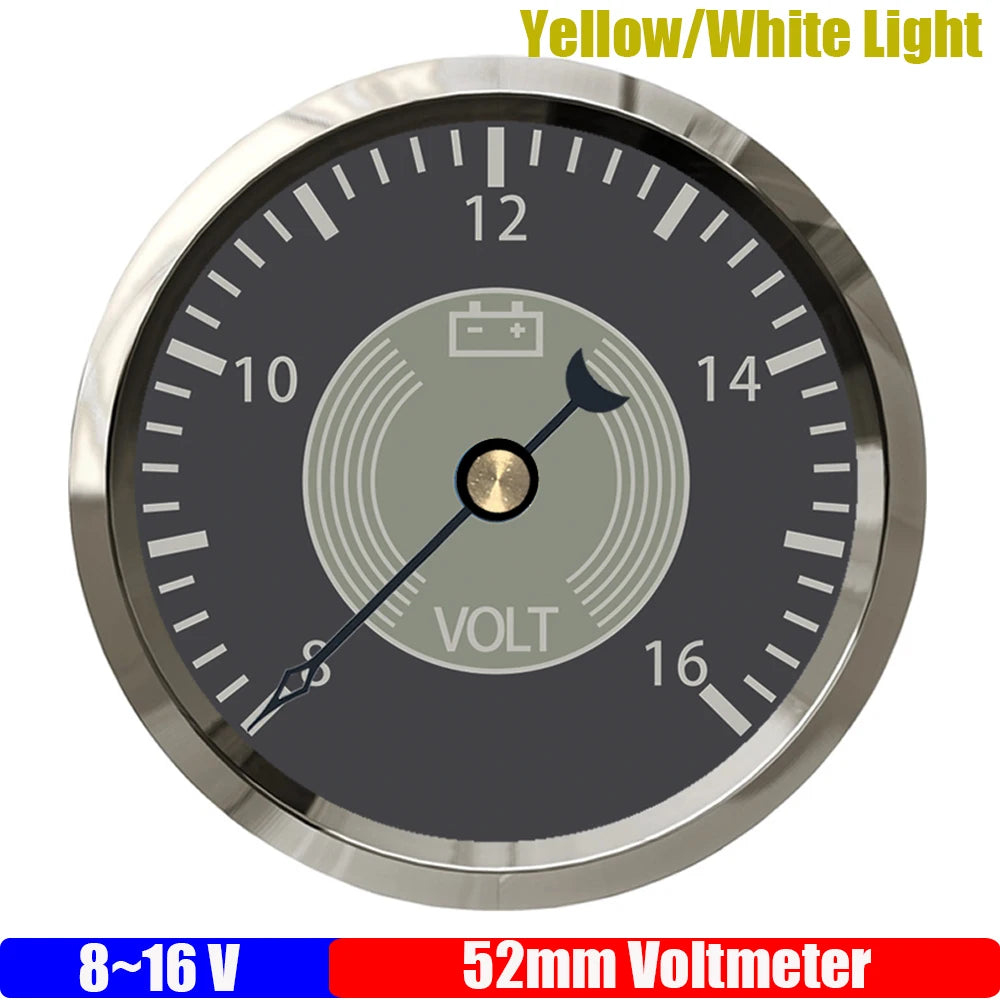 Retro Classic 52mm Gauge Set | Oil Pressure Voltmeter Fuel Water Temp for Car Boat 12V24 detail view