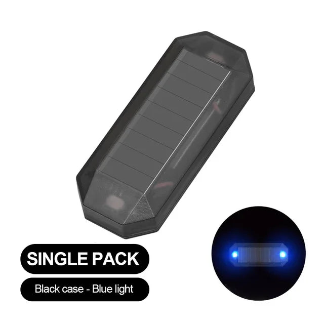 Car Mini LED Solar Power Warning Light Night Security Simulated Alarm Wireless Anti-T alternate view