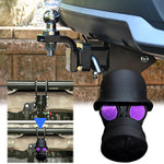 Gas Mask Trailer Hitch Cover | Unique Rust-Proof Helmet Plug for Receiver Tube detail view