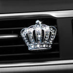 Car Air Vent Crown Decor | Scented Metal Blingbling Pair for Men and Women close-up view