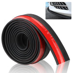 2.5M Car Lip Skirt Protector Exterior Mouldings Car Front Bumper Lip Universal 60mm Width Rubber Str