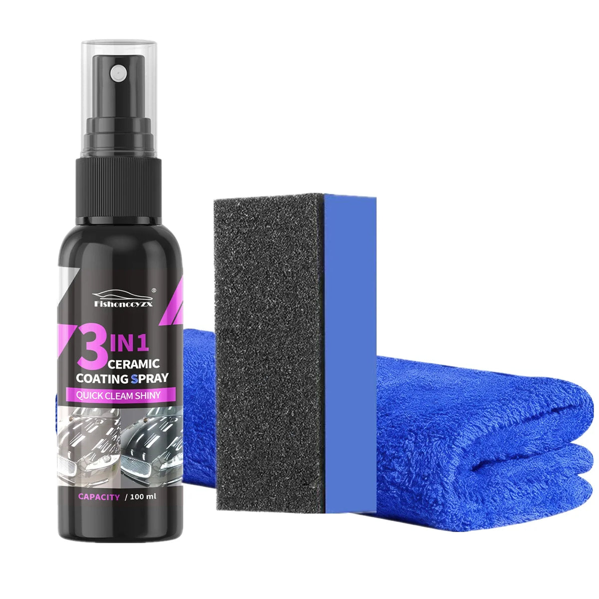 3 in 1 Car Ceramic Liquid Coating Spray Nano Crystal Hydrophobic Layer Polishing Agent H detail view