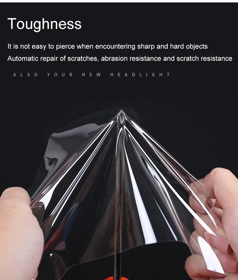 For Tesla Model 3 Y 2017-2023 TPU Blackened Headlight Taillight Foglight Protective additional angle