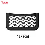 Car Storage Bag Mesh Bag Car Universal Organizer Mesh Storage Bag Auto Paste Net Stor alternate view