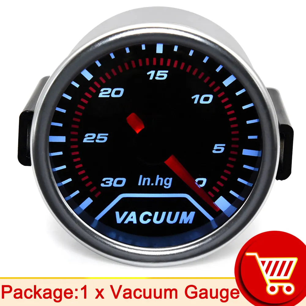 52mm Car Gauge Set Water Temp Boost Oil Pressure Voltmeter Tachometer | Universal 1 additional angle