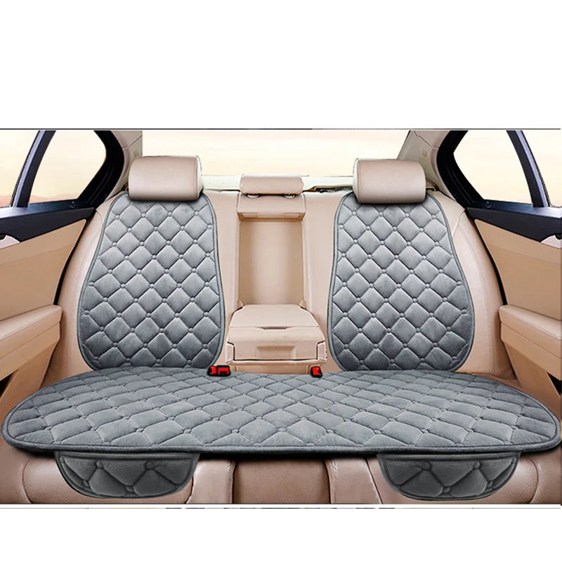 Car Seat Cushion Universal Winter Warm Rear Seat Cover close-up view
