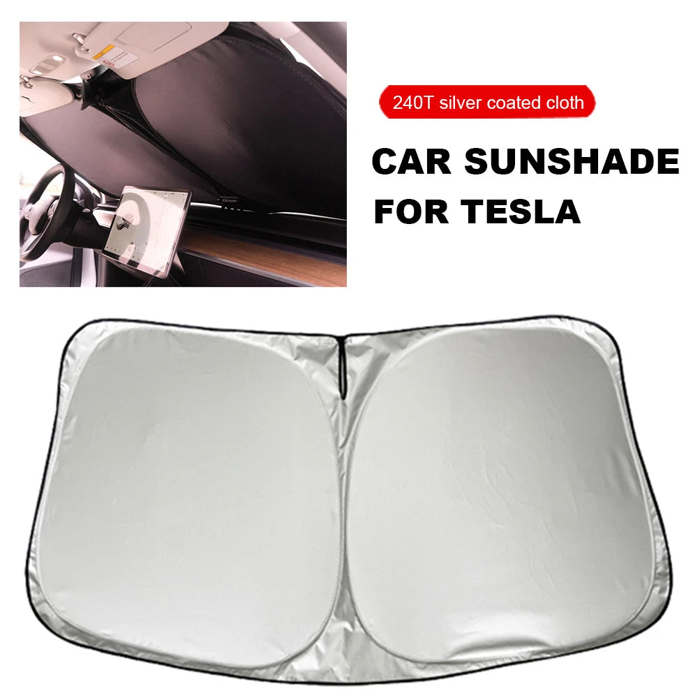 For Tesla Model 3 Y X S Car Windshield Sun Shade | UV Ray Protection Parasol