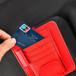 Car Sun Visor Organizer Storage Bag | Sunglasses Card Ticket Clip