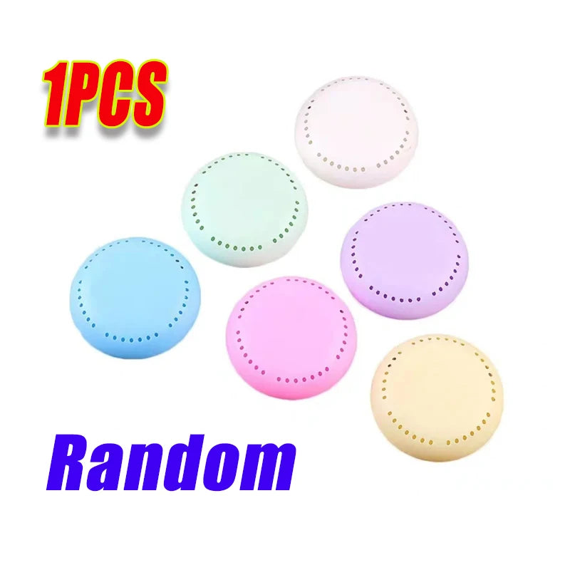 5PCS Round Solid Air Freshener Stick-on Diffuser Box Toilet Diffuser Aroma Long-lasting Deodorizer Bedroom Car Interior Products