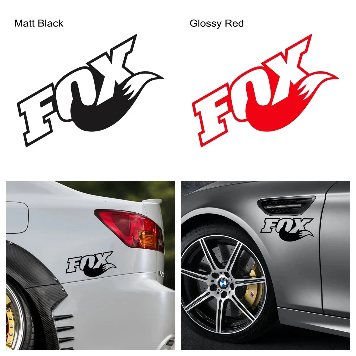 FOX Vinyl Sticker Creative Decal for Car Window Motorcycle Laptop Wall Auto Accessori alternate view