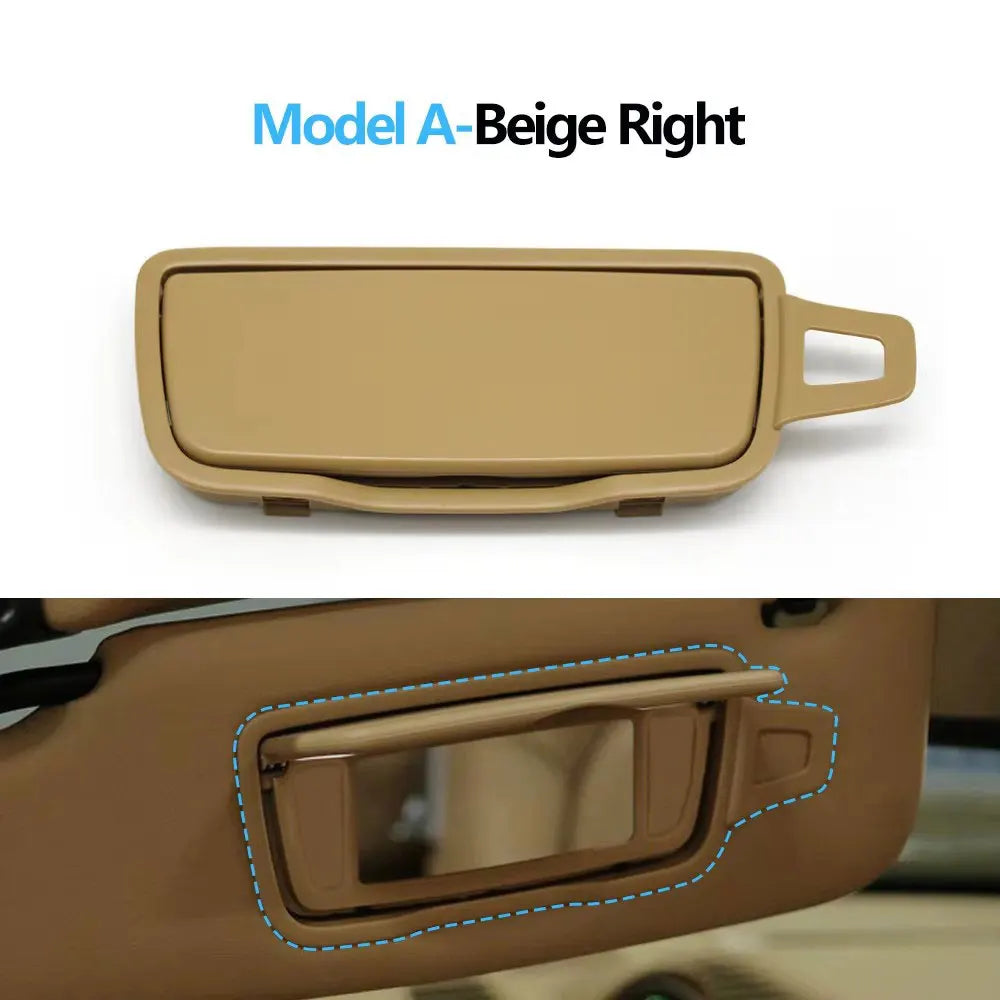 Car Left Right Sun Visor Vanity Mirror Cover Assembly For Porsche Boxster Cayman 911 981 982 991 718 982857551,982857551T