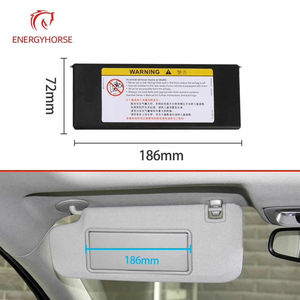 Car Sun Visor Shade Mirror Cover Front Visor Replacement Interior Makeup Mirror Cover For Chevrolet Cruze 2009-2019