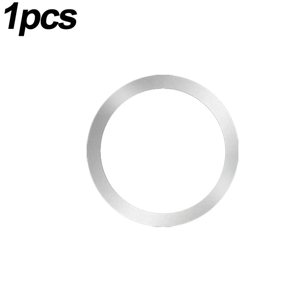 2024 Stainless Steel Universal Magnetic Metal Plate Ring For Magsafe Wireless Charger close-up view