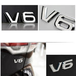 DSYCAR 1Pcs Fashion 3D Metal V6 Engine Display Car Sticker Emblem Badge for Cars De additional angle