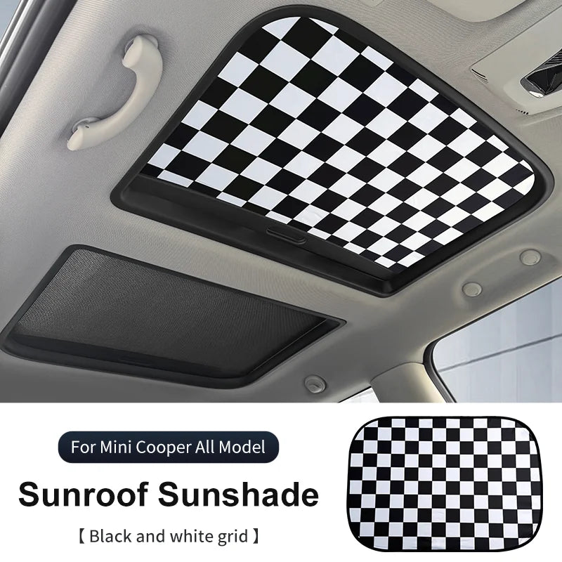 Mini Cooper Sunroof Sunshade Cover | UV Protection Heat Shield Foldable lifestyle view