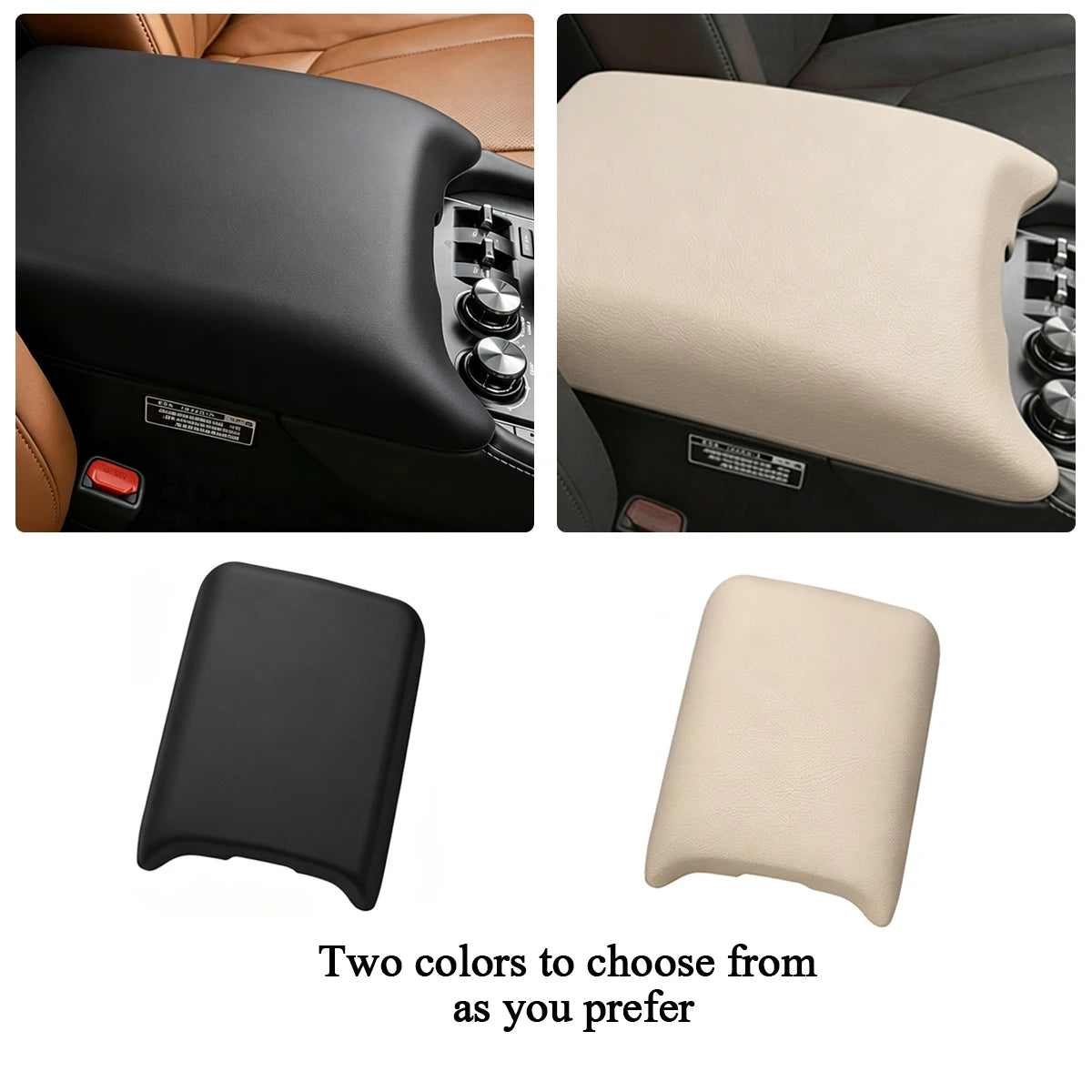 For Lexus LX570 16-21 Silicone Armrest Box Cover Soft Cushion Pad Anti-Slip Waterproof close-up view