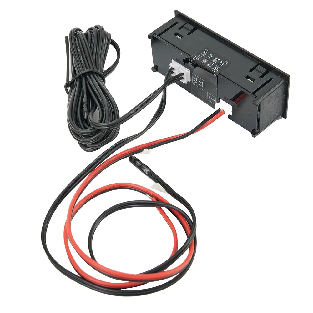 12V 3in1 Vehicle Car Kit Thermometer with Voltmeter and Clock | LED Digital Display