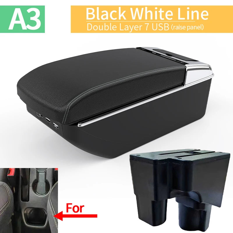 For Chevrolet SPIN car armrest interior modification center console storage box elbow rest arm relaxation car accessories USB