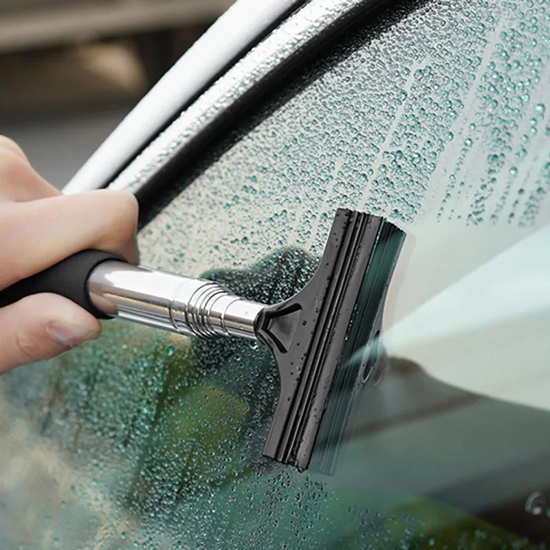 Car Rearview Mirror Wiper Cleaning Tool Auto Glass Mist Cleaner Scraper Car Accessorie close-up view