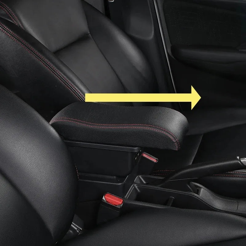 For Peugeot 207 Armrest Box Peugeot 207CC Interior Central Storage Box Pu Leather Arm lifestyle view