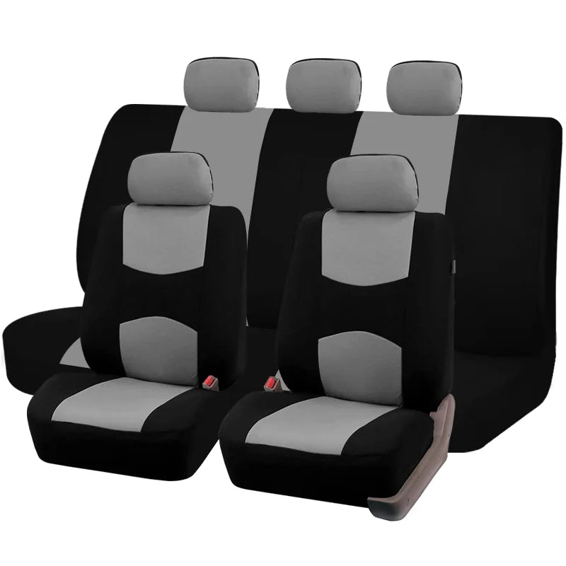 Polyester Car Seat Covers Universal Set close-up view