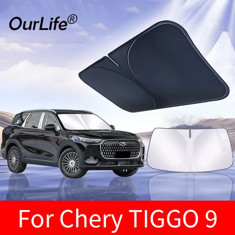 For Chery Tiggo 9 2026 2025 tiggo 8L Car Windshield Sunshade Cover Anti UV Protection Auto Parts Asc