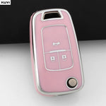 TPU Car Flip Key Case Cover Shell For Chevrolet Cruze Aveo Trax Sail Malibu Captiva O lifestyle view