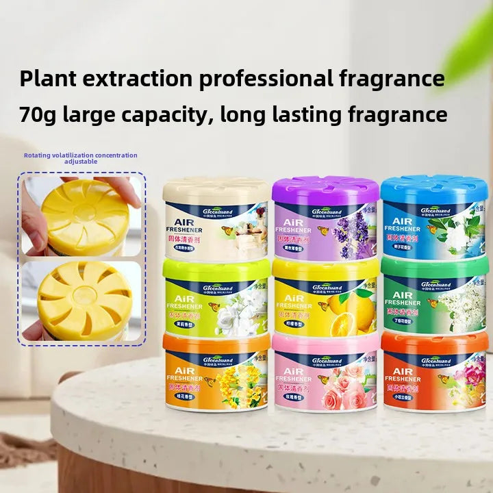 70g Solid Air Freshener | Indoor Toilet Deodorizer and Car Fragrance Box alternate view