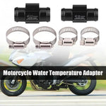Universal Motorcycle Water Temp Gauge Adapter | Aluminum Alloy Sensor Joint Pipe fo additional angle